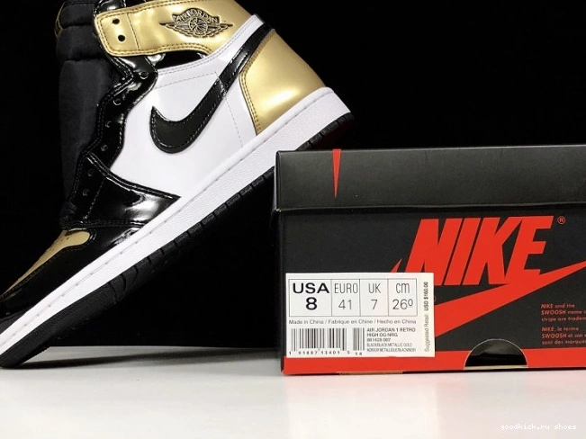 Rep 861428-007 High Toe Jordan Retro Glod Air 1 0811